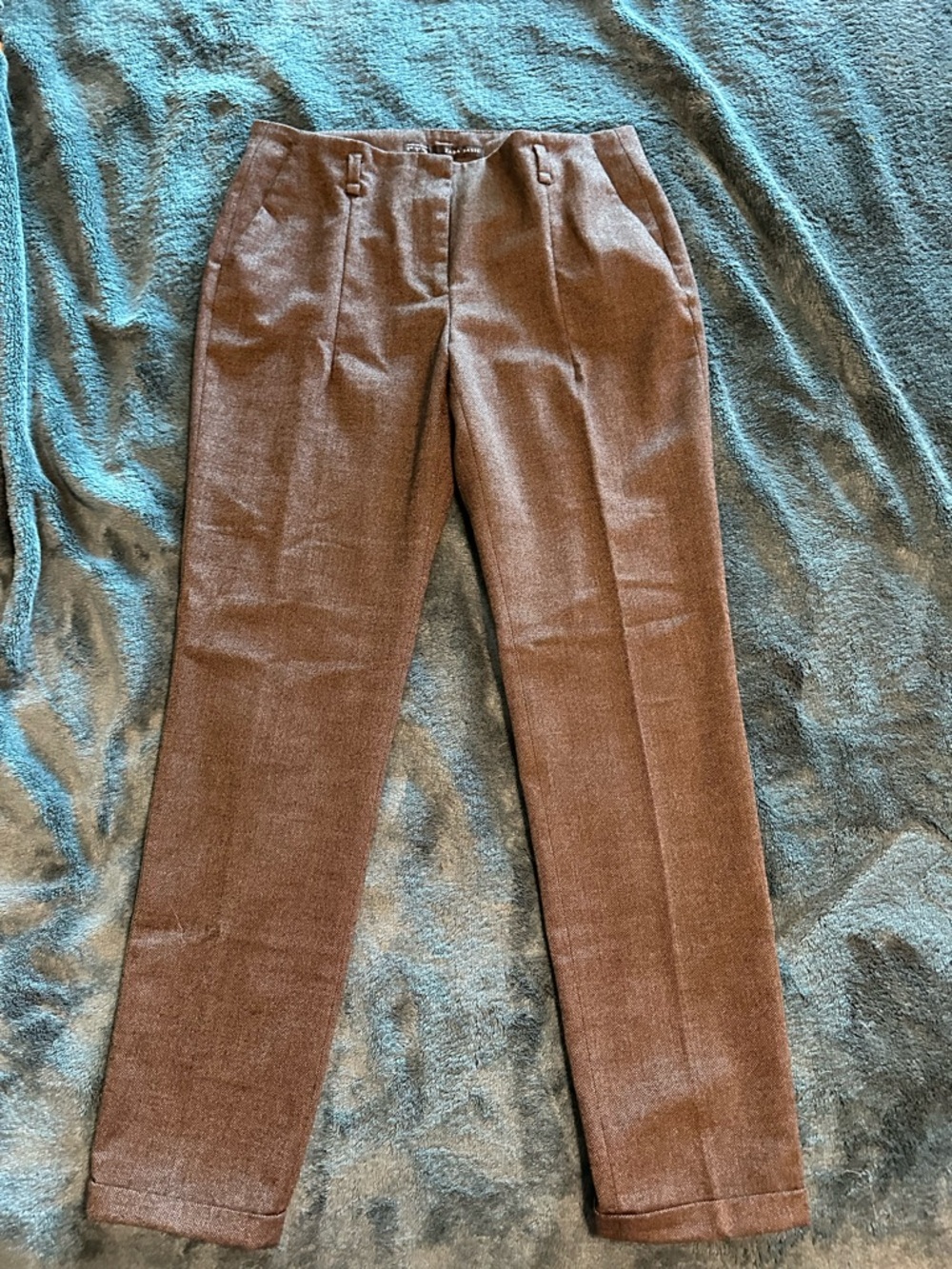 Zara Women’s Gray Ankle Length Tailored Dress Pants